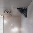U-TILE - Etagère de douche en acier inox noir 20,4 x 20,4 cm x 2 mm - Pentagone design Tiger - fixation sans perçage - vignette