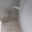 U-TILE - Etagère de douche en acier inox 20,4 x 20,4 cm x 2 mm - Triangulaire design Tiger - fixation sans perçage - vignette
