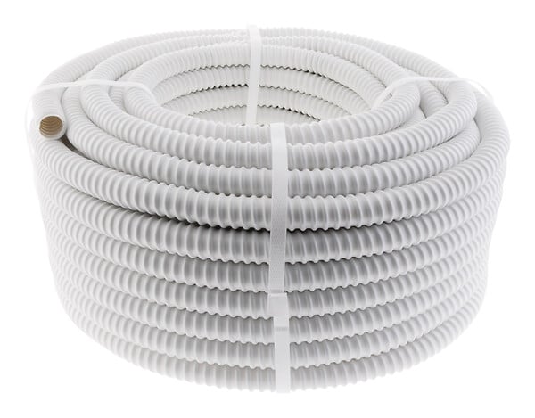 ZENITECH - Tuyau évacuation condensats universel goulotte clim Ø16mm 30m - Blanc - Zenitech - large