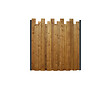 DEBARGE - Kit clôture bois pin traité classe 4 brun - 180x170/190cm - vignette