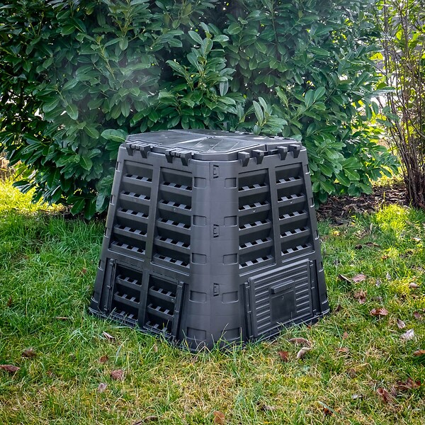 BRIXO - Composteur de jardin 480 Litres 93,3 x 93,3 x H80 cm KOMPOBOX BRIXO - large