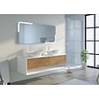 DISTRIBAIN - Meuble de salle de bain SANZA 1600 BLANC et Bois Naturel - vignette