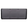 INTEC - Coffre de rangement 330L Gris/Noir 138 x 53 x H57cm Poignées de transport polypropylène INTEC - vignette