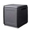 INTEC - Coffre de rangement 130L Gris/Noir 54 x 53 x H57cm Poignées de transport polypropylène INTEC - vignette
