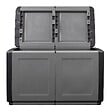 INTEC - Coffre de rangement 230L Coffre de Jardin Gris/Noir 96 x 53 x H57cm Poignées de transport polypropylène INTEC - vignette