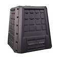 INTEC - Composteur de jardin 380L 80 x 80 x H82 cm Anthracite Déchets verts Couvercle et trappe d'extraction INTEC - vignette