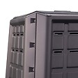 INTEC - Composteur de jardin 380L 80 x 80 x H82 cm Anthracite Déchets verts Couvercle et trappe d'extraction INTEC - vignette