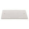 ZENITECH - Couvercle carré 100x100mm + vis - Blanc - Zenitech - vignette