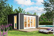 LASITAMAJA - Abris bois Palermo 2 gris anthracite - 238mm - surface utile 13,08 m2 - vignette