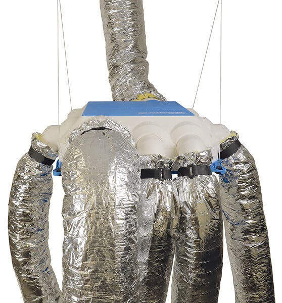 AUTOGYRE - Kit VMC simple flux hygroréglable - Polypropylène - 24,6 W - large