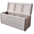 INTEC - Coffre de rangement 330L Beige/Taupe 138 x 53 x H57cm Poignées de transport polypropylène INTEC - vignette