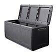 INTEC - Coffre de rangement 330L Gris/Noir 138 x 53 x H57cm Poignées de transport polypropylène INTEC - vignette