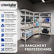 TECTAKE - Étagères lourdes GUSTAV argent - vignette