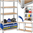 TECTAKE - Étagère robuste pour charges lourdes argent - vignette