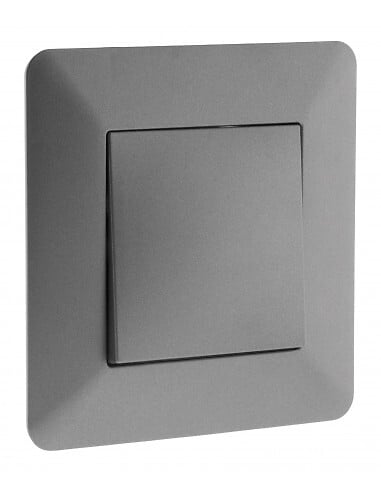 ZENITECH - Lot de 5 interrupteurs va et vient titanium - Artezo - Zenitech - large