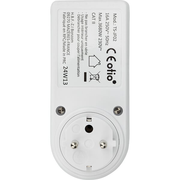 OTIO - Contrôleur de consommation électrique - 8 indicateurs - Blanc - Otio - large