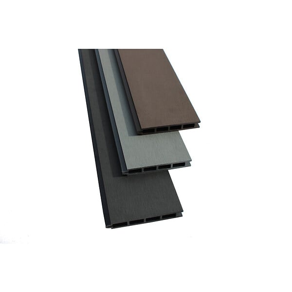 MCCOVER - Lame de clôture bois composite Larko L176 cm / l 14.8cm / E 21mm Marron, ep.21mm, l.14,8cm, L.176cm - large
