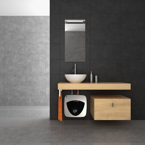 ARISTON - Chauffe-eau électrique sous-évier Andris Lux - 15 L  - Mural - 2000W - Blanc/noir - large