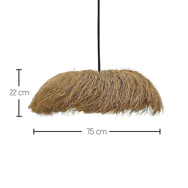 LUMISKY - Suspension HAVANA Extérieure Herbe Marine et Jute D75cm - large