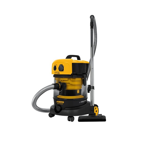 VITO - Aspirateur Plâtres Eau et Poussières 1200W Cuve 25L Professionnel Chantier Atelier VITO - large