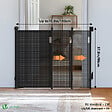 VOUNOT - Barriere de securite retractable HAUTE 180x96cm noir - vignette