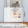 VOUNOT - Barriere de securite retractable HAUTE 180x96cm blanc - vignette