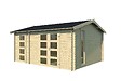 LASITAMAJA - Abri bois Carroz 2 -28 mm - surface utile 15,96 m2 - vignette