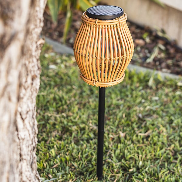 LUMISKY - Balise solaire lanterne à planter SILVINA H70cm 200 LM - large