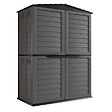 INTEC - Abri de Jardin Extérieur 151x83xH200cm Gris Anthracite - Cabanon de jardin Plancher Rangement Outils & Mobilier de Jardin - vignette