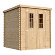 TIMBELA - Abri de jardin en bois - Stockage extérieur l204xL204xH200 cm/3.53 m2 - M309C - vignette