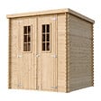 TIMBELA - Abri de jardin en bois - Stockage extérieur l204xL204xH200 cm/3.53 m2 - M309C - vignette