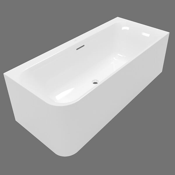 VILLEROY ET BOCH - Villeroy & Boch Loop & Friends Baignoire murale pour installation en angle à droite SQUARE 1800 x 800 mm Blanc - large