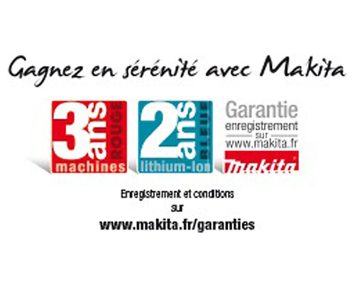 MAKITA - Pack 2 outils 18V (DUH507Z + DUR181Z) + 2 batteries 3Ah + 1 chargeur + coffret MAKPAC - MAKITA - LOT0336 - large