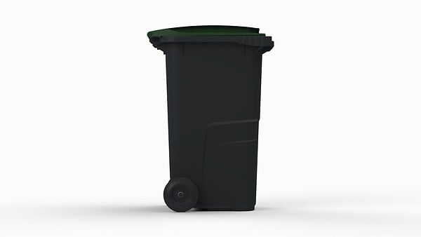 SULO - Poubelle à roulettes 240L - Anthracite et vert - large