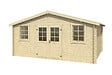 LASITAMAJA - Abri bois UDO 380 bois brut - 28 mm -surface utile 17,76 m2 - vignette