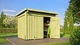 WEKA - Abri de jardin en bois 607 A - Gris - L.288xP.199cm - vignette