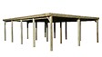 WEKA - Carport bois double Weka 618 T3_ poteaux 12x12, couverture PVC - vignette