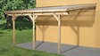 WEKA - Carport Bois Adossé Weka 671 T2_toit pvc_ - vignette