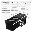 TECTAKE - Poubelle de tri ASHLYN 30 L avec 2 compartiments noir - vignette