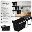 TECTAKE - Poubelle de tri  ASHLYN 30 L avec 3 compartiments noir - vignette