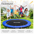 TECTAKE - Trampoline JUMPY avec filet de sécurité noir/bleu - vignette
