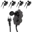 ZENITECH - Lot de 5 boîtiers de dérivation 4 prises IP44 5m - Noir - Zenitech - vignette