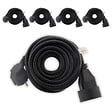 ZENITECH - Lot de 5 prolongateurs 16A HO5VV-F 3G1,5mm² - Noir 3m - Zenitech - vignette
