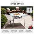 TECTAKE - Table pliante hauteur ajustable gris - vignette