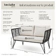 TECTAKE - Canapé de jardin SUNDO en résine tressée gris anthracite - vignette