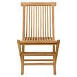 HAPPY GARDEN - Lot de 4 chaises de jardin en teck LOMBOK - vignette