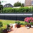 VOUNOT - Brise vue occultant PVC 450g/m2 19cm x 70m Gris clair - vignette