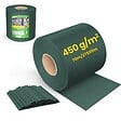 VOUNOT - Brise vue occultant PVC 450g/m2 19cm x 70m Vert - vignette