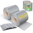 VOUNOT - Brise vue occultant PVC 450g/m2 19cm x 140m Gris clair - vignette