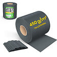 VOUNOT - Brise vue occultant PVC 450g/m2 19cm x 70m Anthracite - vignette